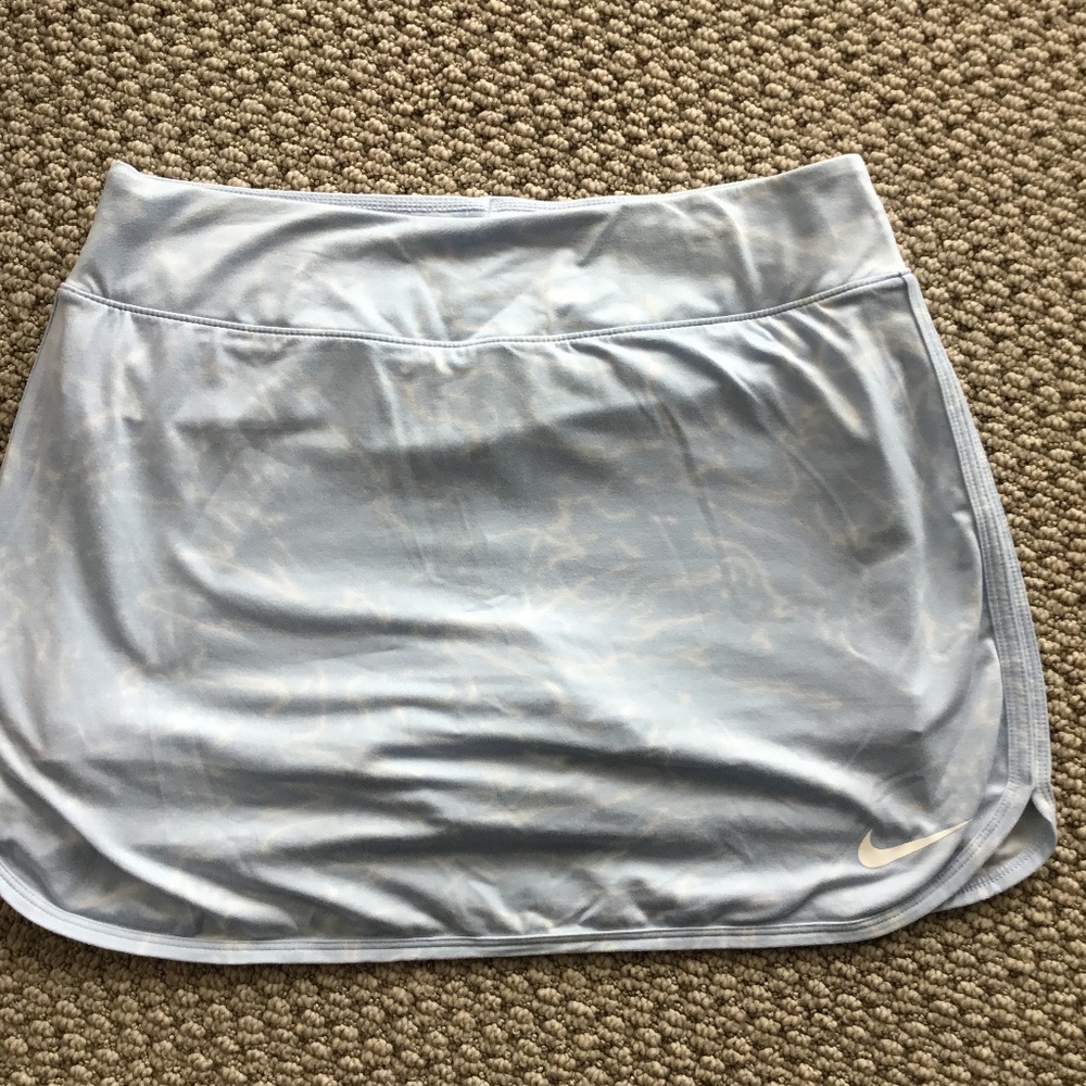 Nike Powder blue printed tennis skort
